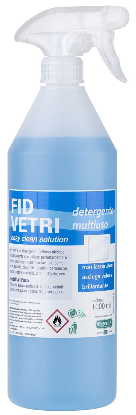 Fid Vetri Detergente Multiuso Senza Risciacquo Lt Esseci Clean