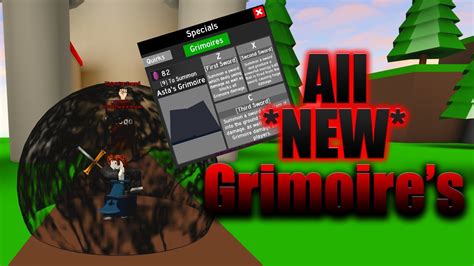 ALL NEW GRIMOIRES In Roblox Anime Fighting Simulator YouTube