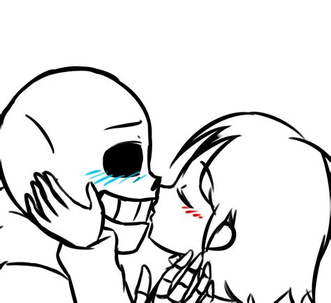 Kiss Sans X Frisk Undertale By Betaxchanx3 On Deviantart