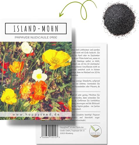 Islandmohn Samen Mix Papaver nudicaule Wunderschön blühende