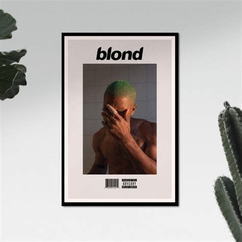 Frank Ocean Blonde Blond Album Artwork Poster Tracklist Etsy Australia