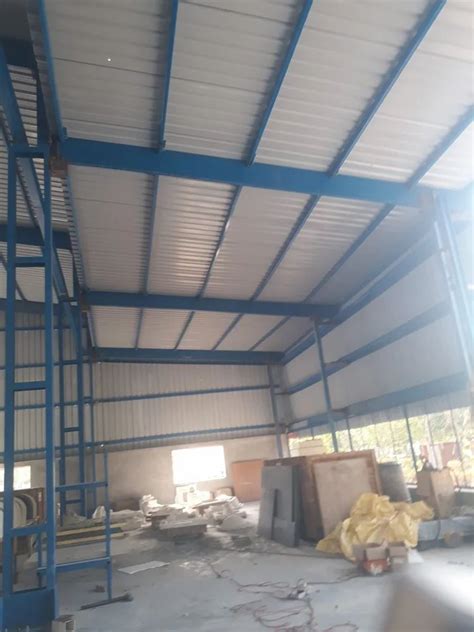 Panel Build Mild Steel Color Coated Warehouse Shed For Used For