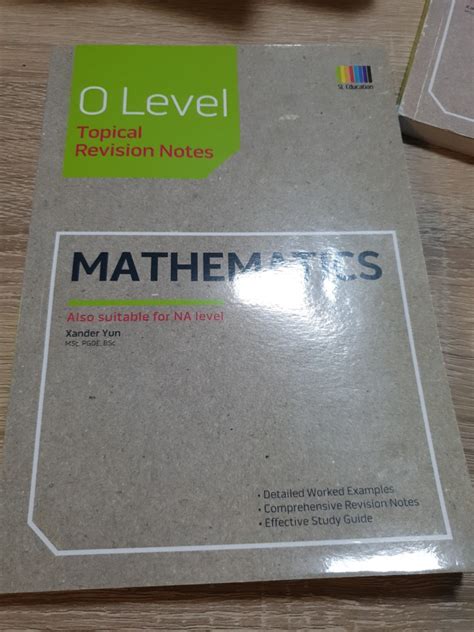 O Level Topical Revision Notes For Mathematics Hobbies Toys Books