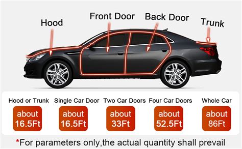 Amazon Alophoty Ft Car Door Seal Strip Universal Self Adhesive