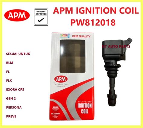 100 APM PLUG COIL IGNITION COIL PROTON SAGA BLM FL FLX EXORA CPS GEN2