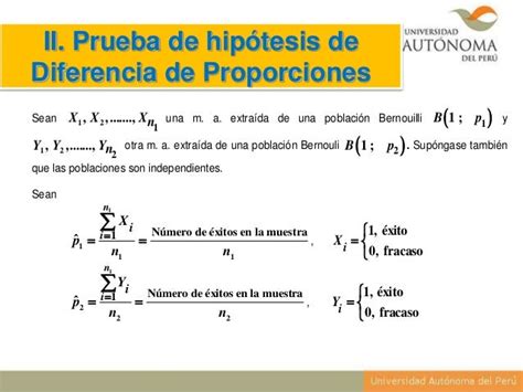 Pruebas De Hipótesis Para Dos Medias Y Proporcionesestadistica