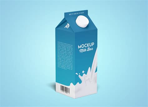 Free Milk Juice Carton Box Mockup Psd Good Mockups