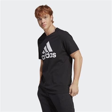 Adidas Essentials Single Jersey Big Logo Tee Black Adidas Uae