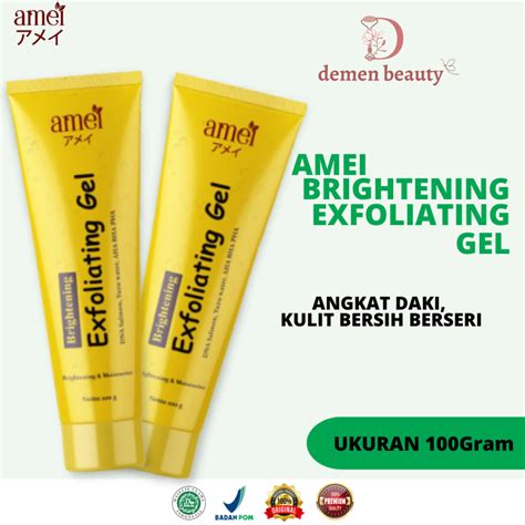 Jual AMEI Brightening Exfoliating Gel DNA Salmon 100gram Promo 2 Tube