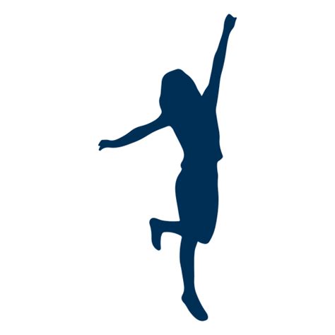 Design Png E Svg De Silhueta De Postura De Dança Feminina Para Camisetas