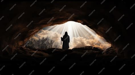 Premium AI Image | Empty tomb on Easter symbolizes Jesus Christ s ...