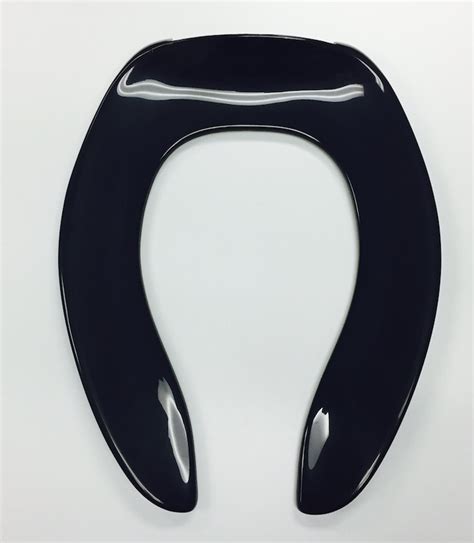 Black Toilet Seat No Lid - Velcromag