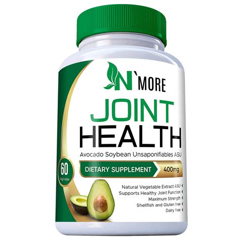 Avocado Soybean Unsaponifiables Joint Health Supplement 400mg Non Gmo