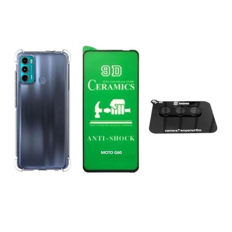 Para O Motorola Moto G60 XT2135 1 Capa Pelicula De Ceramica 9D