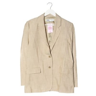 ZARA Długa marynarka Rozm EU 36 nude Long Blazer 13831610071 oficjalne archiwum Allegro