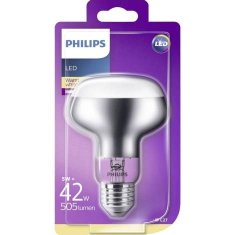 Ampoule LED De Projecteur Philips R80 E27 5W 230V 2700K Lumimania