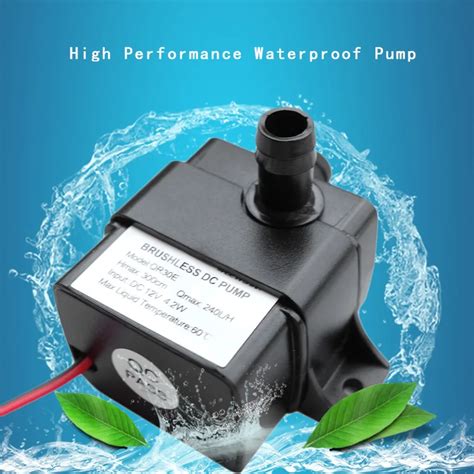 Ultra Quiet Mini Water Pump Dc V W L H Flow Rate Submersible