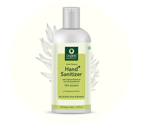 Organic Harvest Ethanol Hand Sanitizer 70 Alcohol Content Price From