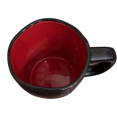 Rae Dunn Dining New 223 Rae Dunn Valentines Day Heart Mug Black And