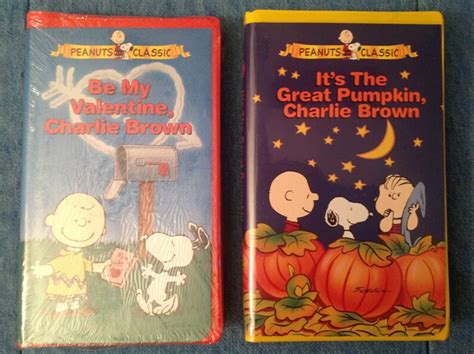 Set Of 2 Peanuts Classics New Vhs Clamshell Be My Valentine Etsy