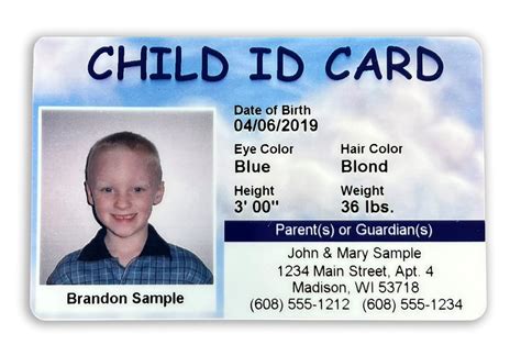 Customized Child Safety ID Card – Secure ID