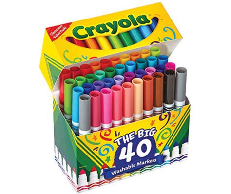 Crayola Markers The Big 40 Zartart Catalogue