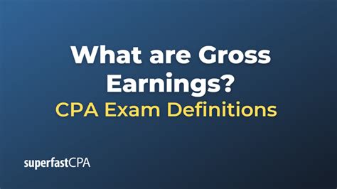 gross earnings superfastcpa cpa review