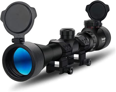 Paike Rifle Scope 3 9x40 EG Red Green Illuminated Sight With Flip