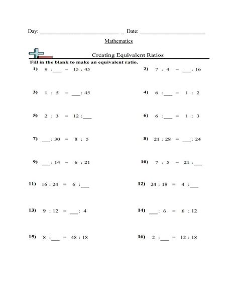 Equivalent Ratios Worksheet Live Worksheets Worksheets Library