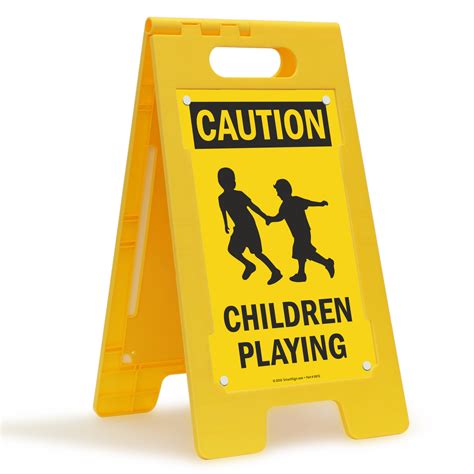 Caution Children Playing Floor Sign , SKU: SF-0145