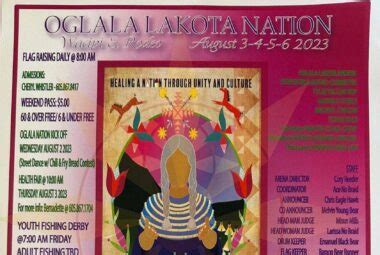 Oglala Lakota Nation Wacipi And Fair Pow Wow Calendar