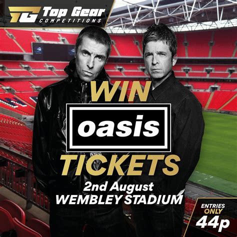 Win Oasis Tickets – Wembley Stadium - Top Gear Competitions