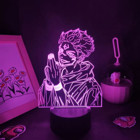 Jujutsu Kaisen Anime Figure Yuji Itadori Ryomen Sukuna D Led Lamp Rgb