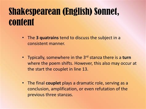 Sonnet Structure Template