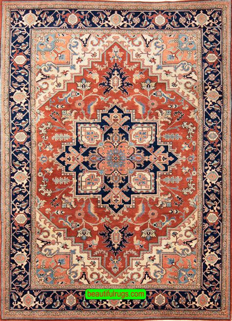 X Rug Wool Rug Persian Heriz Area Rug For Sale