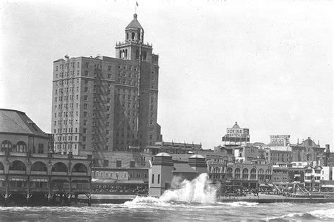 The Breakers Hotel and old municipal auditorium, Long Beach as seen ...