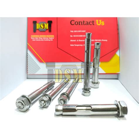 Jual SS 304 Dynabolt Stainless M20x150 Dinabolt M20 Anchor Bolt