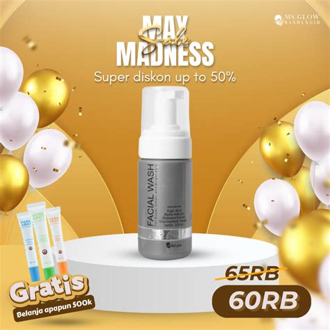 Jual Facial Wash Sabun Cuci Muka Ms Glow Perawatan Wajah Termurah