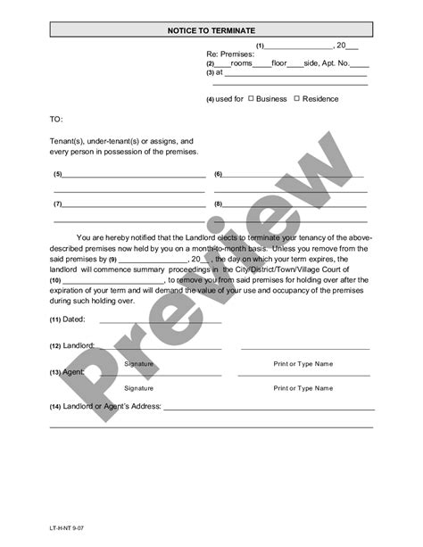 Eviction Forms Packet For Holdover Summary Proceedings For Courts