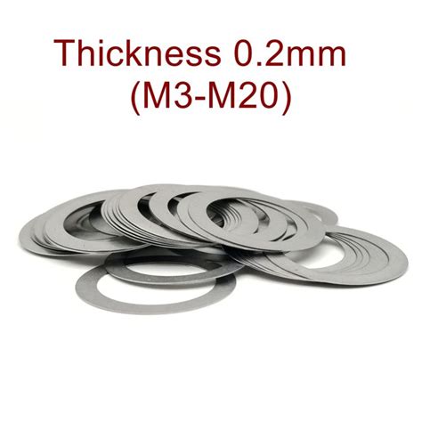 Thickness Mm Stainless Steel Flat Washer Ultra Thin Gasket High