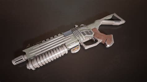 Sci-Fi Futuristic Laser Rifle in Weapons - UE Marketplace