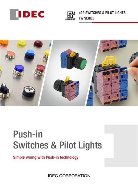 Idec Push In Yw Series Pdf Switch Mains Electricity