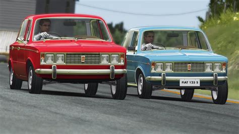 Assetto Corsa FIAT 125p Vs FIAT 125 S Vs FIAT 124 Sedan 1966 Vs Fiat