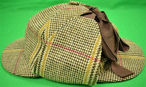 Lock And Co Russell Plaid Deerstalker Hat Sz 7 3 8 Sold