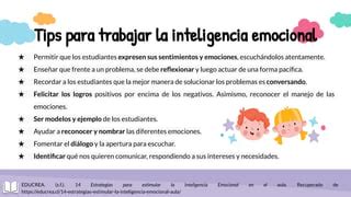 Estrategias Para Trabajar La Inteligencia Emocional PPT