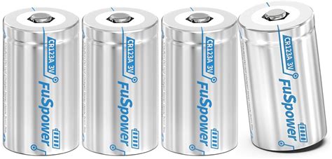 Amazon Fuspower CR123A Batteries CR17345 3V 1500mAh Lithium