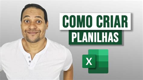 Como Criar Planilhas No Excel Youtube