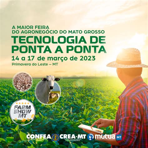 Crea MT estará presente na maior Feira de Agronegócio do Estado Crea MT