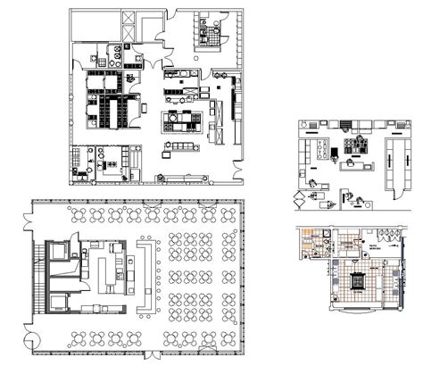 Restaurant blocks and plans – CAD Design | Free CAD Blocks,Drawings,Details