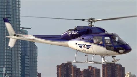 Eurocopter AS355 F2 Ecureuil Landing And Takeoff At London Battersea